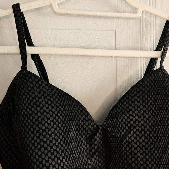 Chico’s Swim Animal Foil Black Gray Sweetheart Mio One Piece Swimsuit Sz 16 NWT - Picture 5 of 15